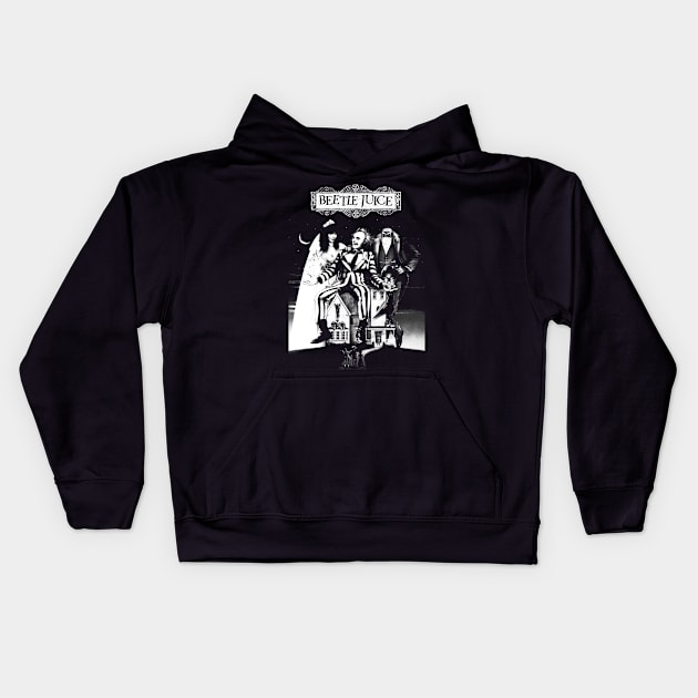 Beetlejuice Kids Hoodie by fmidgleystrand